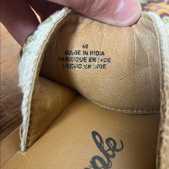 Free People Crocheted Boho Sandals with Sunburst Design, Size 40 (9-9.5) - Picture 7 of 11